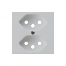 Frontplatte 2xT13K hellgrau kallysto 60x60mm Shutter