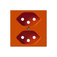 Frontplatte 2xT13 orange kallysto 60x60mm