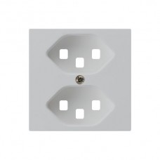 Frontplatte 2xT23 hellgrau kallysto 60x60mm