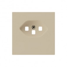 Frontplatte kallysto T23 beige 60×60mm für Steckdose, Schraubklemme
