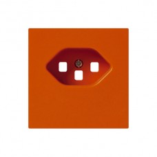 Frontplatte kallysto T23 orange 60×60 für Steckdose, Schraubklemme