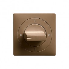 Frontset EDIZIOdue 0-1-0-1 coffee 60×60mm für Drehschalter