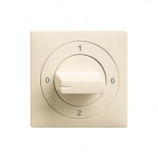 Frontset EDIZIOdue 0-1-0-2 crema 60×60mm für Drehschalter