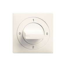 Frontset EDIZIOdue 0-1-0-2 weiss 60×60mm für Drehschalter