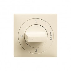 Frontset EDIZIOdue 0-1-1+2-2 60×60mm crema für Drehschalter