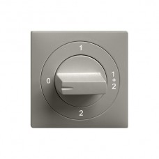 Frontset EDIZIOdue 0-1-1+2-2 60×60mm dunkelgrau für Drehschalter