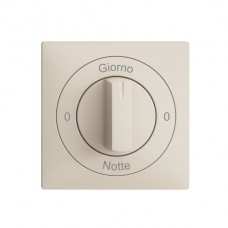 Frontset 0-Giorno-0-Notte EDIZIOdue crema 60×60mm für Drehschalter