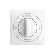Frontset 0-Giorno-0-Notte EDIZIOdue weiss 60×60mm für Drehschalter