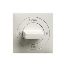 Frontset 0-Hiver-0-Eté EDIZIOdue hellgrau 60×60mm für Drehschalter