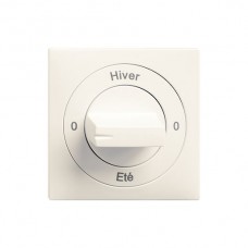 Frontset 0-Hiver-0-Eté EDIZIOdue weiss 60×60mm für Drehschalter