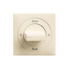 Frontset 0-Jour-0-Nuit EDIZIOdue crema 60×60mm für Drehschalter