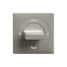 Frontset 0-Jour-0-Nuit EDIZIOdue dunkelgrau 60×60mm für Drehschalter