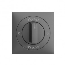 Frontset 0-Kochen-0-Waschen EDIZIOdue 60×60mm dunkelgrau