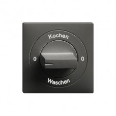 Frontset 0-Kochen-0-Waschen EDIZIOdue 60×60mm schwarz