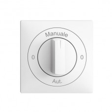 Frontset 0-Manuale-0-Aut. EDIZIOdue weiss 60×60mm für Drehschalter