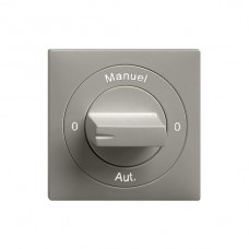 Frontset 0-Manuel-0-Aut dunkelgrau EDIZIOdue 60x60 für Drehschalter