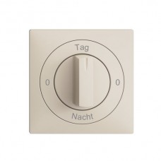 Frontset 0-Tag-0-Nacht EDIZIOdue crema 60×60mm für Drehschalter