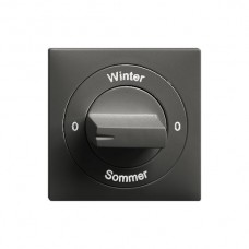 Frontset 0-Winter-0-Sommer EDIZIOdue 60×60mm schwarz