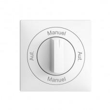 Frontset Aut.-Manuel-Aut.-Manuel EDIZIOdue 60x60mm weiss