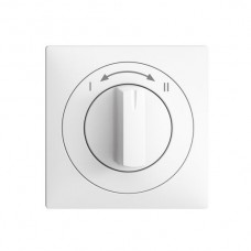 Frontset EDIZIOdue I<->II weiss 60×60mm für Drehschalter
