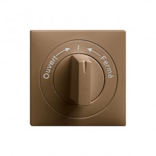 Frontset Ouvert->I<-Fermé EDIZIOdue coffee 60×60mm für Drehschalter