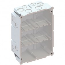 Hohlwanddose 3×2 Agro 850°C GDP mit Laschen, M20/25, weiss