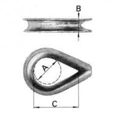 Kausche für Ankerseil 5mm