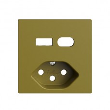 Montageset Feller EDIZIOdue für Steckdose USB Typ A+C + Typ 13 olive