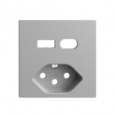 Montageset Feller EDIZIOdue für Steckdose USB Typ A+C + Typ 13 silver