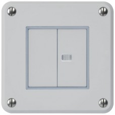 Nass-L-Druckschalter 1/3+3/1L Einsatz robusto lichtgrau 1 Linse