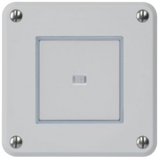 Nass-L-Druckschalter 3/2L lichtgrau Einsatz robusto Linse LED gelb