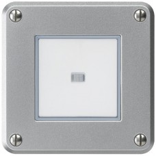 Nass-L-Drucktaster A-R/1L alu Einsatz robusto Linse LED gelb