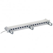 R+M Rangierfeld 19" 1HE Rack 16xRJ45/s Freenet Kat.6 grau