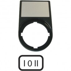 Schildträger 50x30mm "I-0-II" RMQ-Titan Eaton schwarz