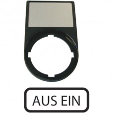 Schildträger 50x30mm "Aus/Ein" RMQ-Titan Eaton schwarz