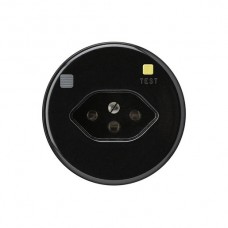 Steckdose Hager basico T13 FI 30mA schwarz mit Shutter A