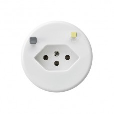 Steckdose Hager basico T13 FI 30mA weiss A