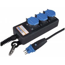 Steckdosenleiste Steffen PROFESSIONAL 3×T13 3m schwarz