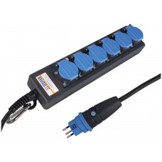 Steckdosenleiste Steffen PROFESSIONAL 6×T13 5m schwarz