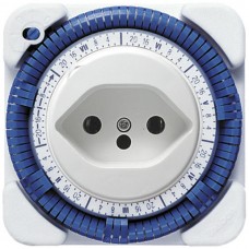 Steckdosenschaltuhr Wochenprogramm 27W weiss