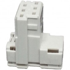 Stecker TT89 Partrade 4L weiss für Schnellanschluss Flachkabel