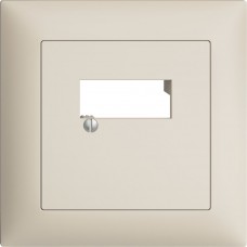 UP-Frontset EDIZIOdue crema 88x88mm 2xRJ45 FMI