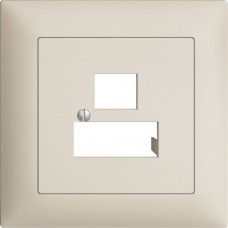 UP-Frontset EDIZIOdue crema 88x88mm 3xRJ45 FMI