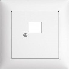 UP-Frontset EDIZIOdue weiss 88x88mm 1xRJ45 FMI