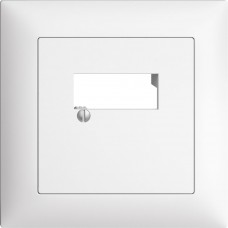 UP-Frontset EDIZIOdue weiss 88x88mm 2xRJ45 FMI