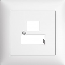 UP-Frontset EDIZIOdue weiss 88x88mm 3xRJ45 FMI