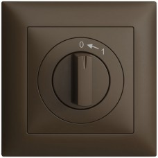 Frontset EDIZIOdue 0<-1 coffee 88×88mm für Drehschalter FMI