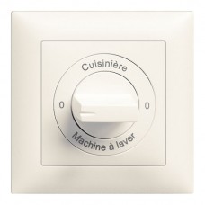 Frontset 0-Cuisinière-0-Machin à laver EDIZIOdue 88×88mm weiss