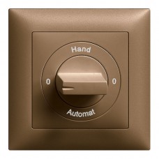 Frontset 0-Hand-0-Automat EDIZIOdue coffee 88×88mm für Drehschalter