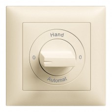 Frontset 0-Hand-0-Automat EDIZIOdue crema 88×88mm für Drehschalter